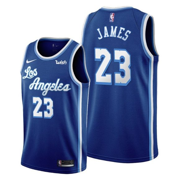 lebron james blue jersey